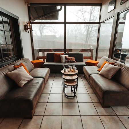 Le Grand Cerf 25 Pers, Malmedy- Chalet Rustique, Jardin Eksteriør billede