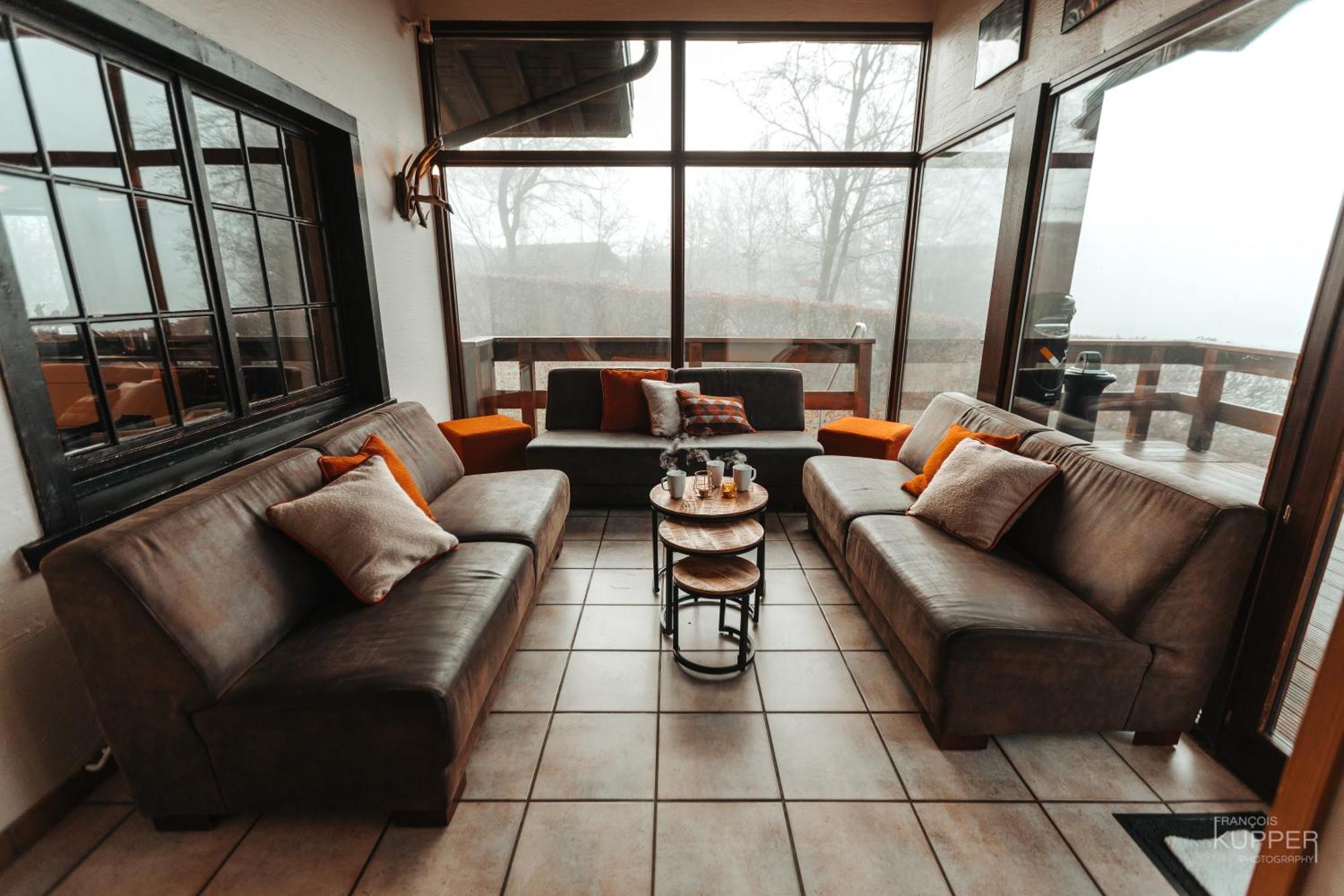 Le Grand Cerf 25 Pers, Malmedy- Chalet Rustique, Jardin Eksteriør billede
